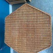 Rattan side table