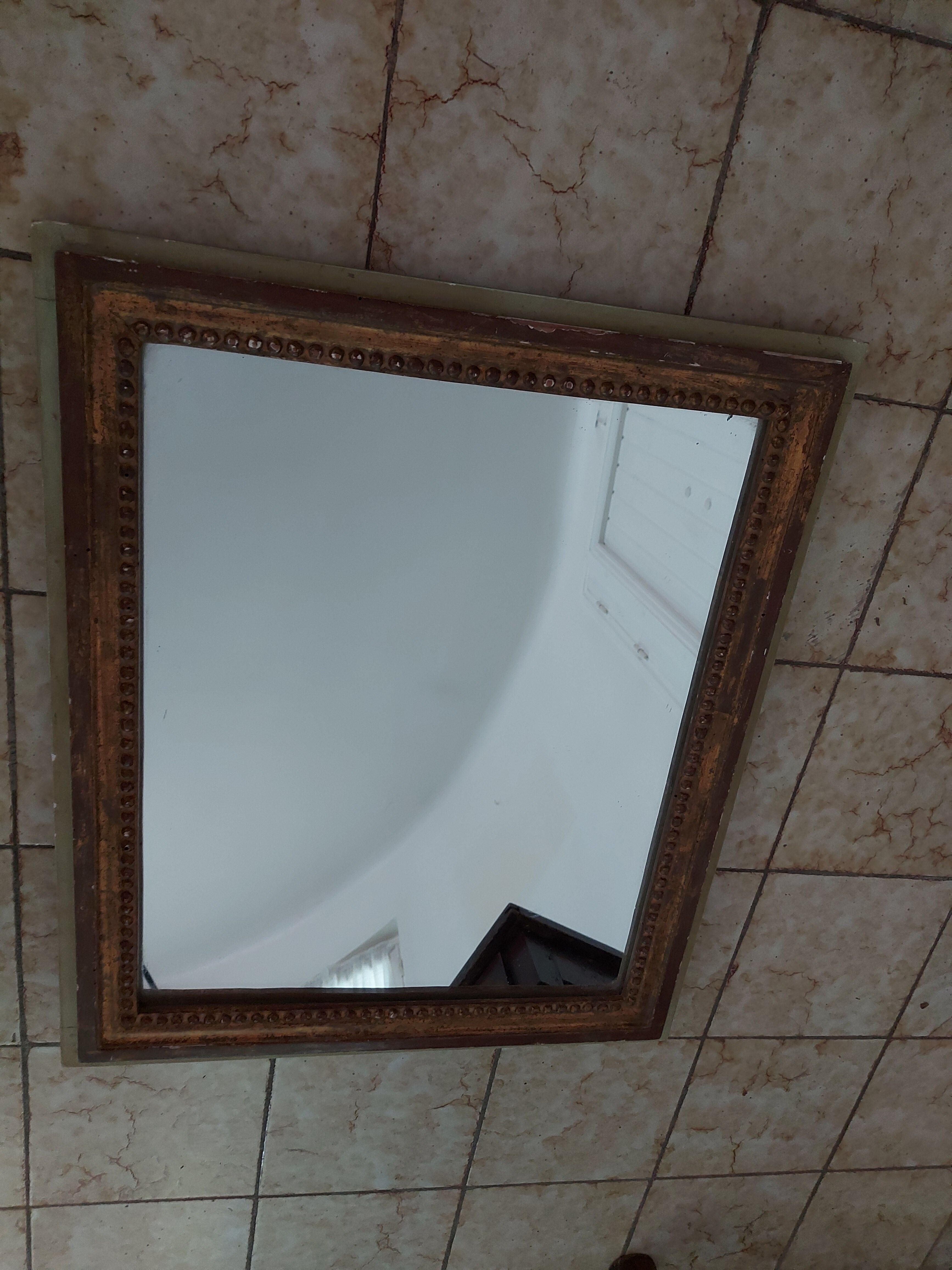 Louis XVI-style wooden mirror  50x60cm