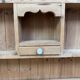 Antique English two-body buffet in solid pine (renovated)