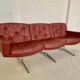 VINTAGE NORWEGIAN FREDERIK KAYSER FOR VATNE MØBLER 3 PERSON SOFA 1970,s