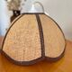 Suspension vintage en rotin formant une fleur