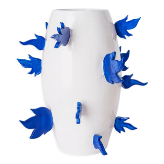 Vase à flamme bleue