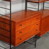 Scandinavian wooden bookcase from the 1960s