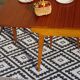 Extendable table, compass legs