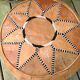 Leather pouf