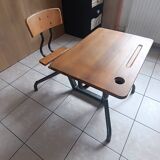 Bureau  d'écolier vintage une place