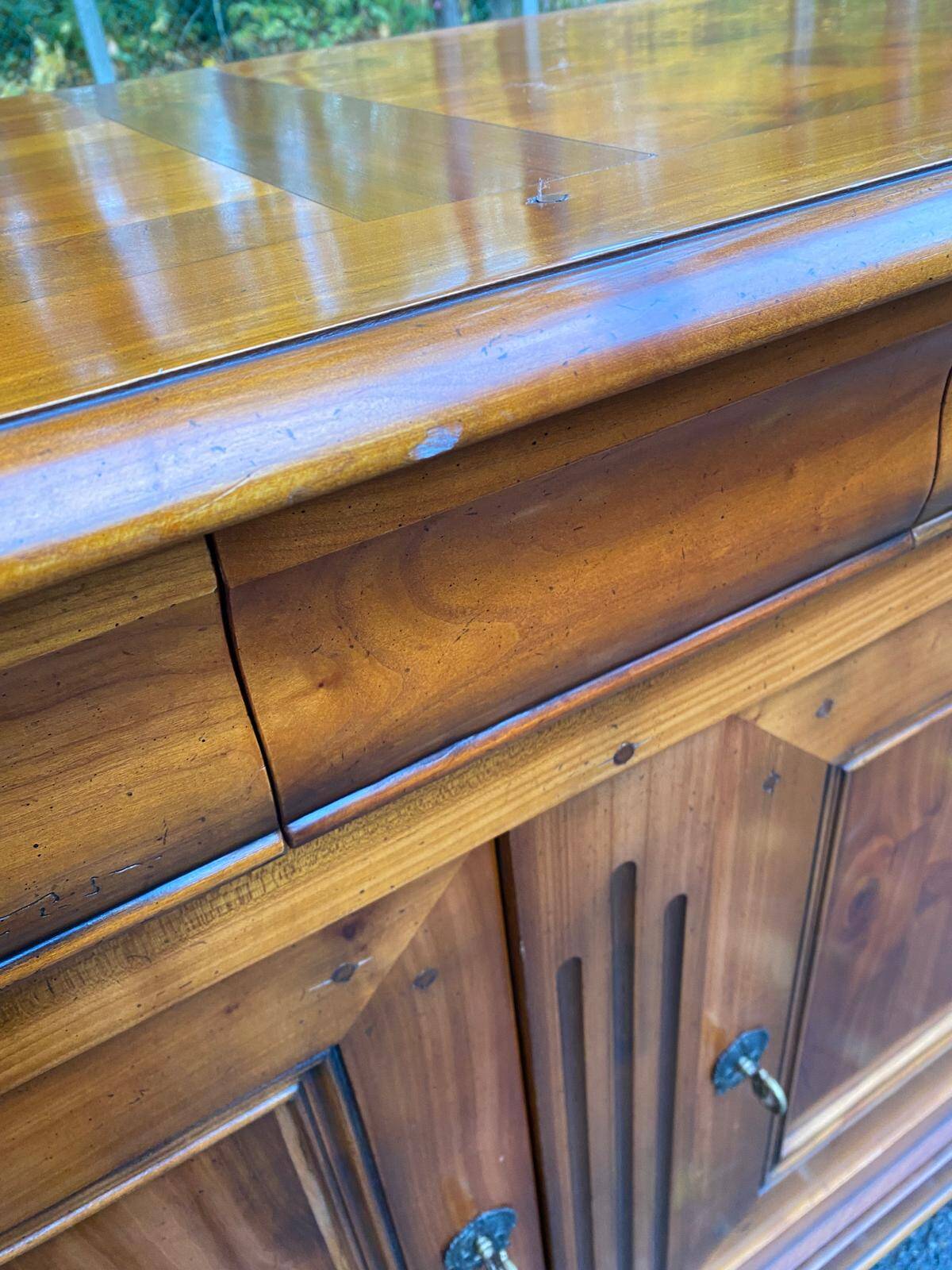 19th century Louis Philippe solid wood sideboard, 176cm