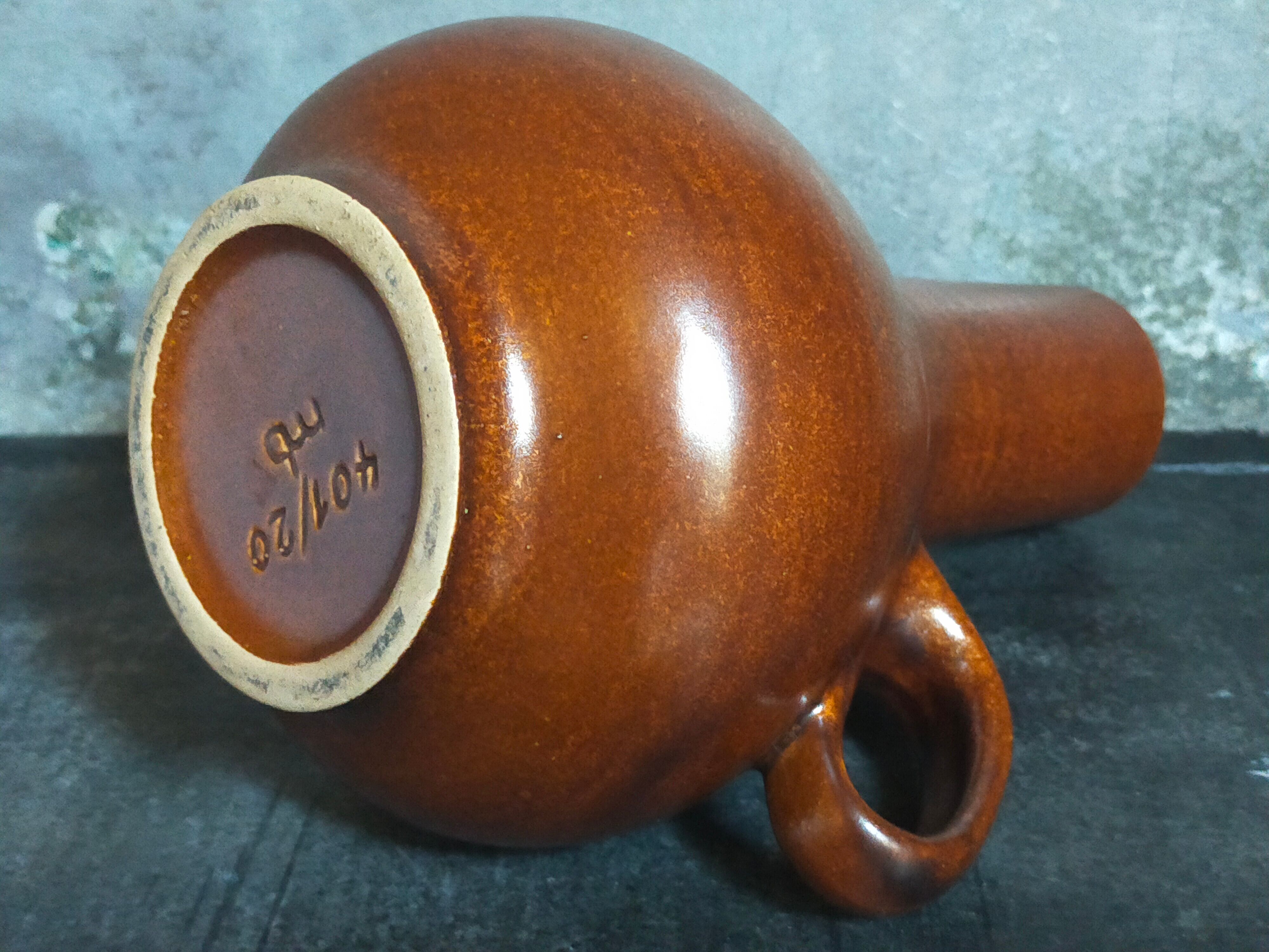 Vintage ceramic handle vase