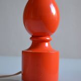 Orange lamp foot 70's philippe capelle