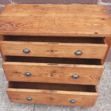 Solid pine chest of drawers