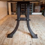Industrial table oak