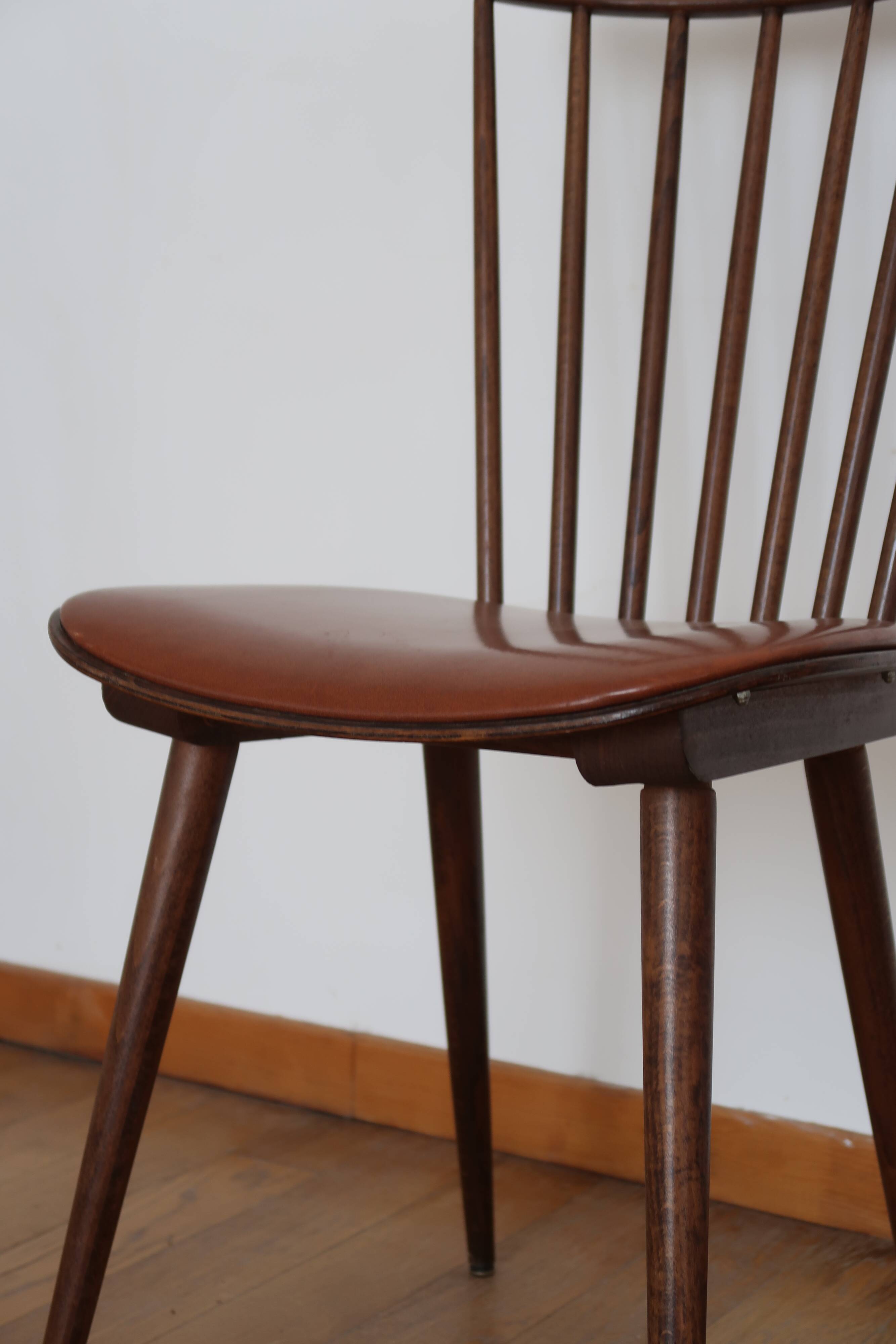 Paire de chaises bistrot "Menuet" Baumann
