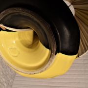 Petite lampe bougeoir vintage ceramique signée Vallauris