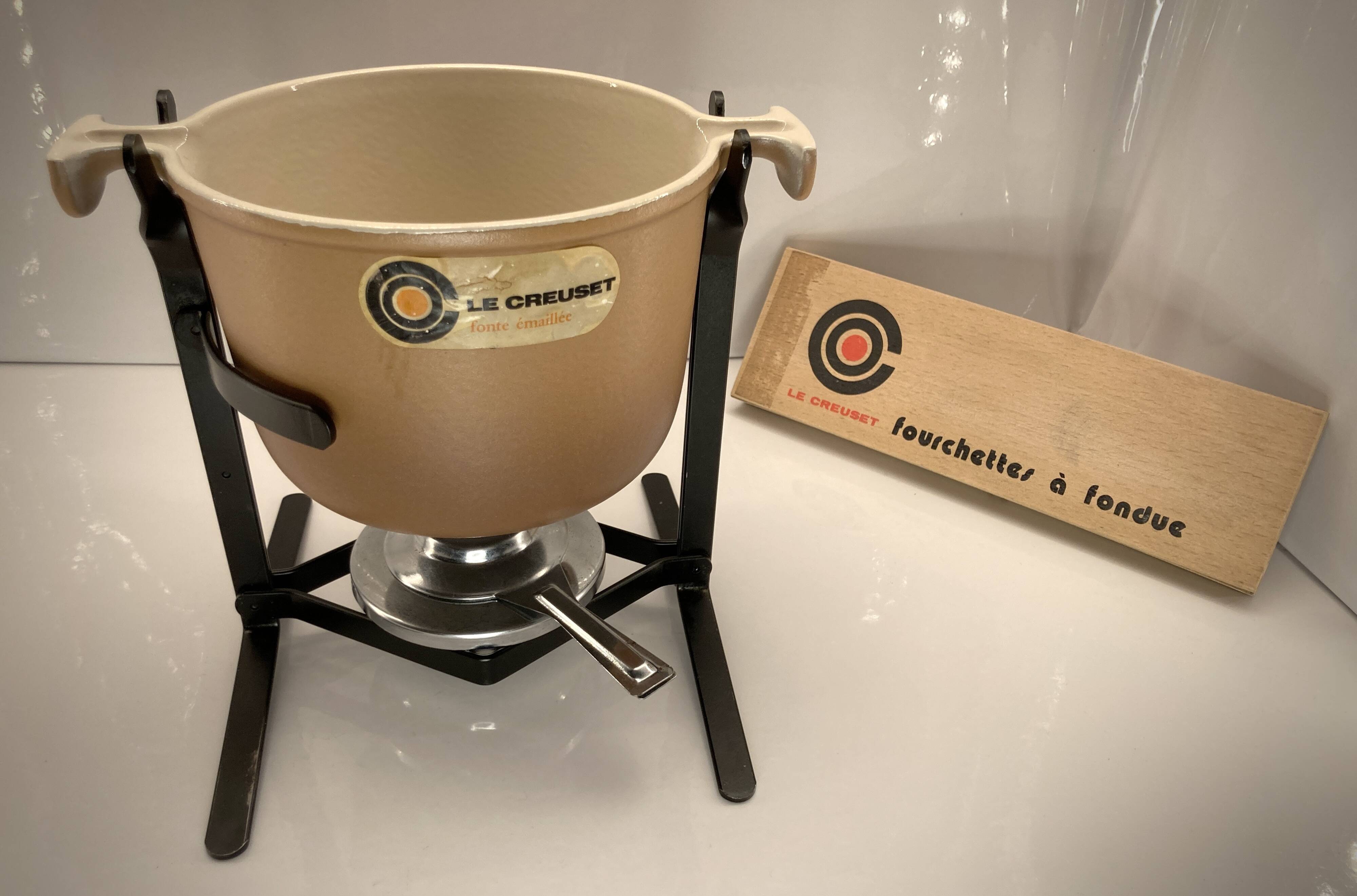 Enzo Mari for Le Creuset fondue set