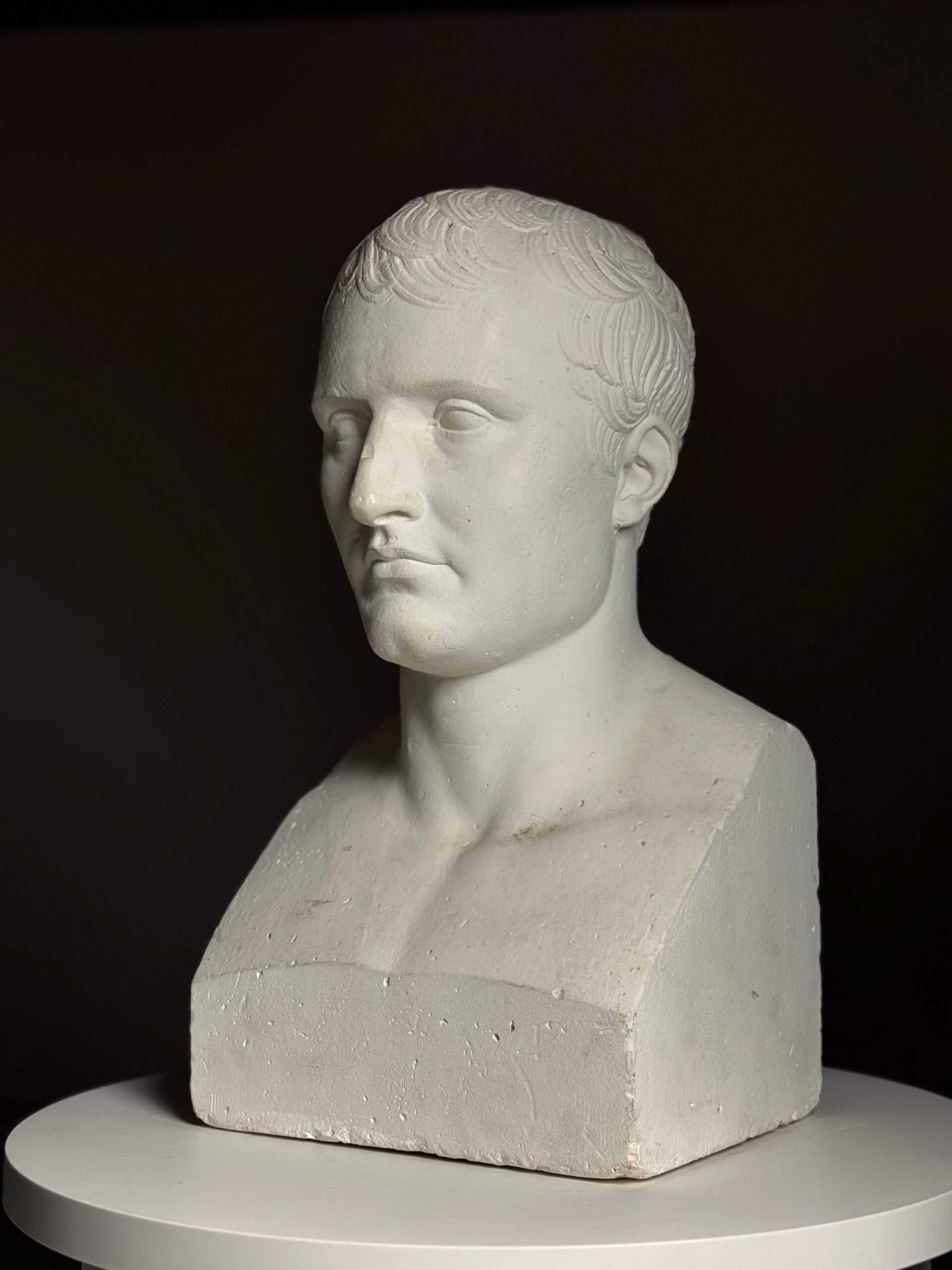 Buste de Napoléon en plâtre, 20e siècle.