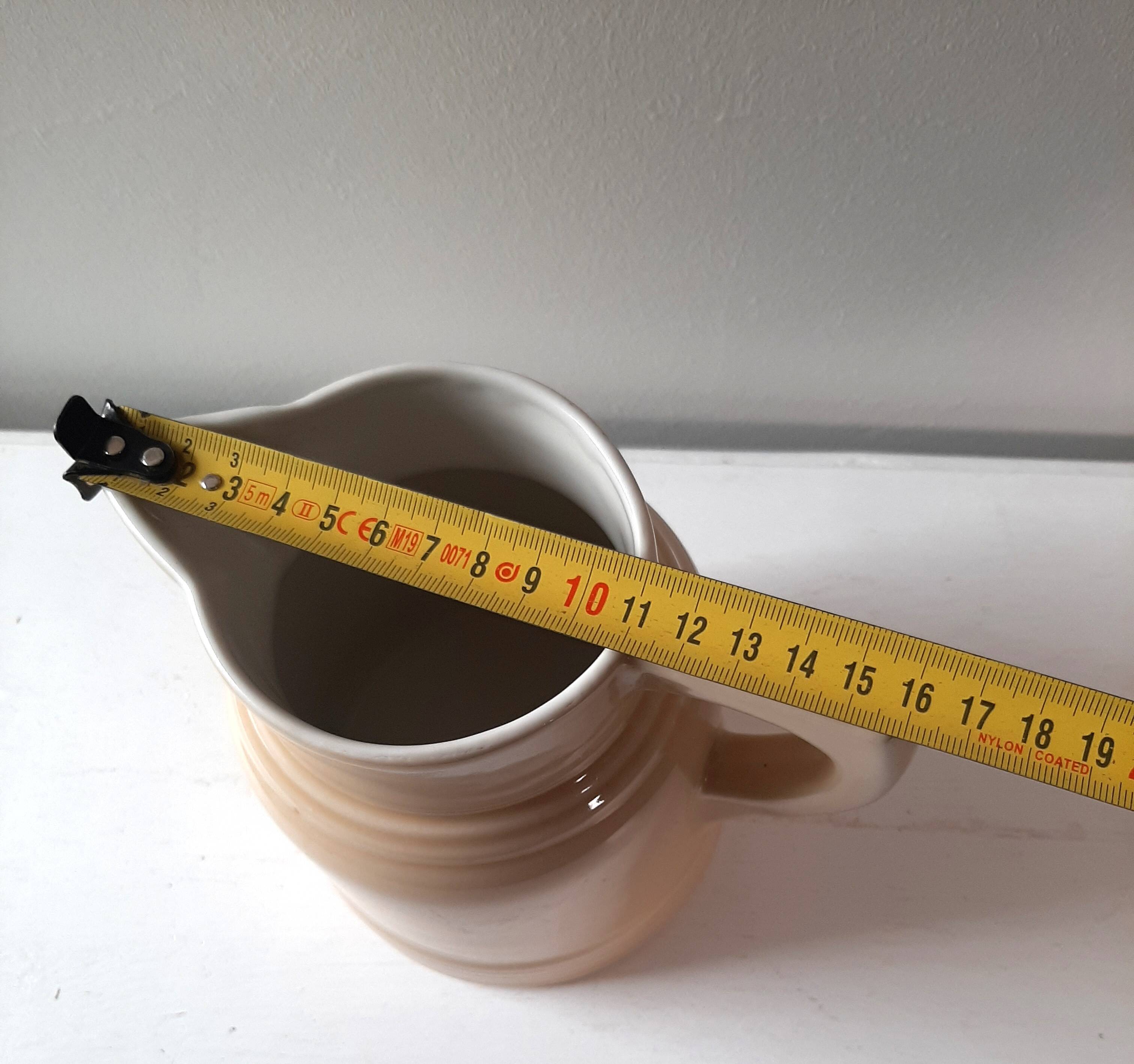 Pitcher in cream color