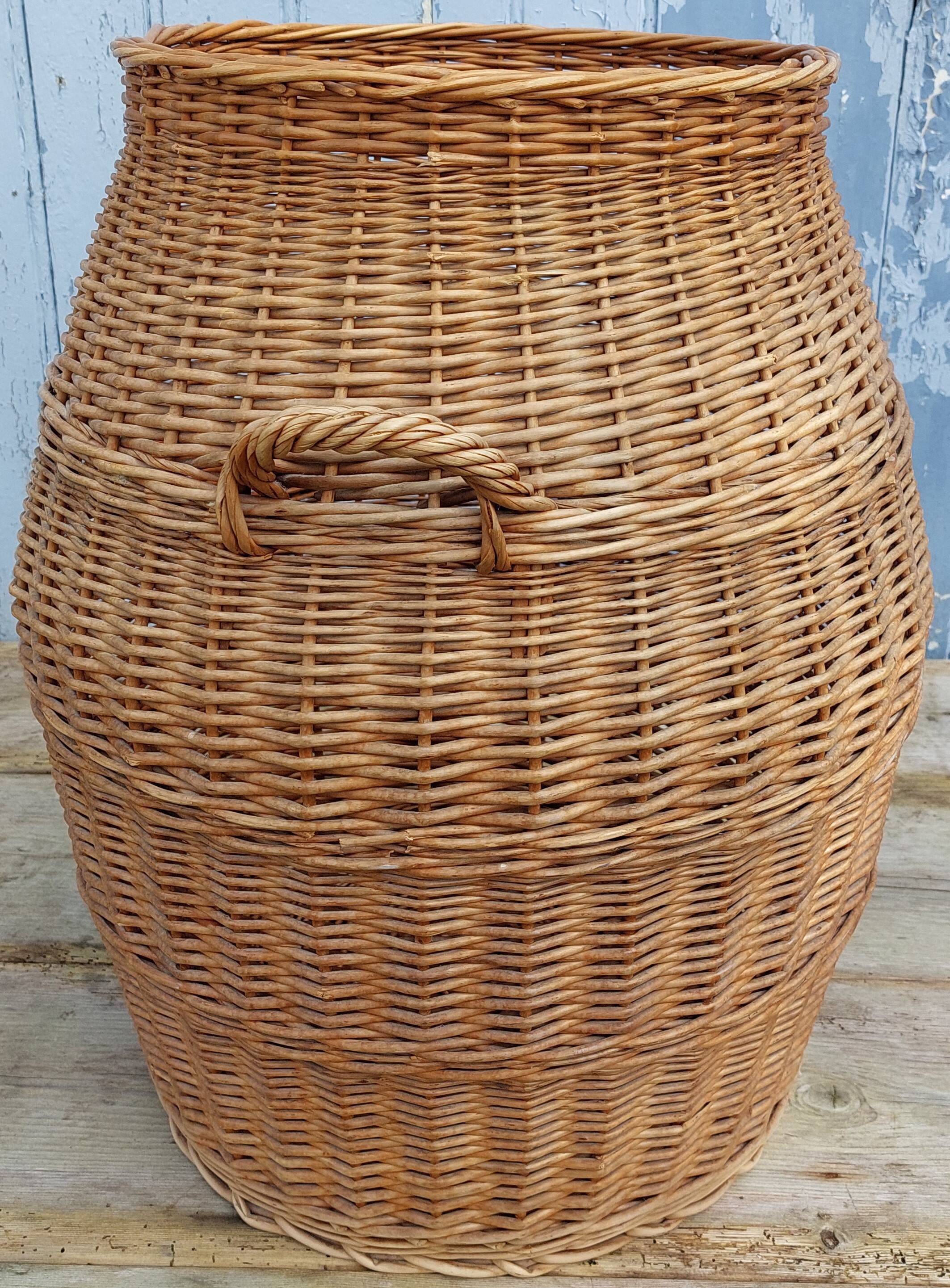 wicker laundry basket