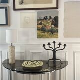 Wrought iron candlestick candelabra candle holder