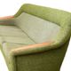 Vintage olive boucle sofa, 1970's norway