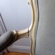 Fauteuil cabriolet de style Louis XV bois blanchi