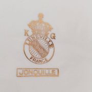 Yellow dessert service in Lunéville earthenware, Jonquille model