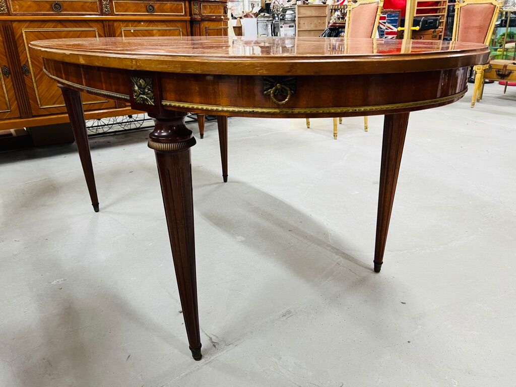 Inlaid rosewood dining table