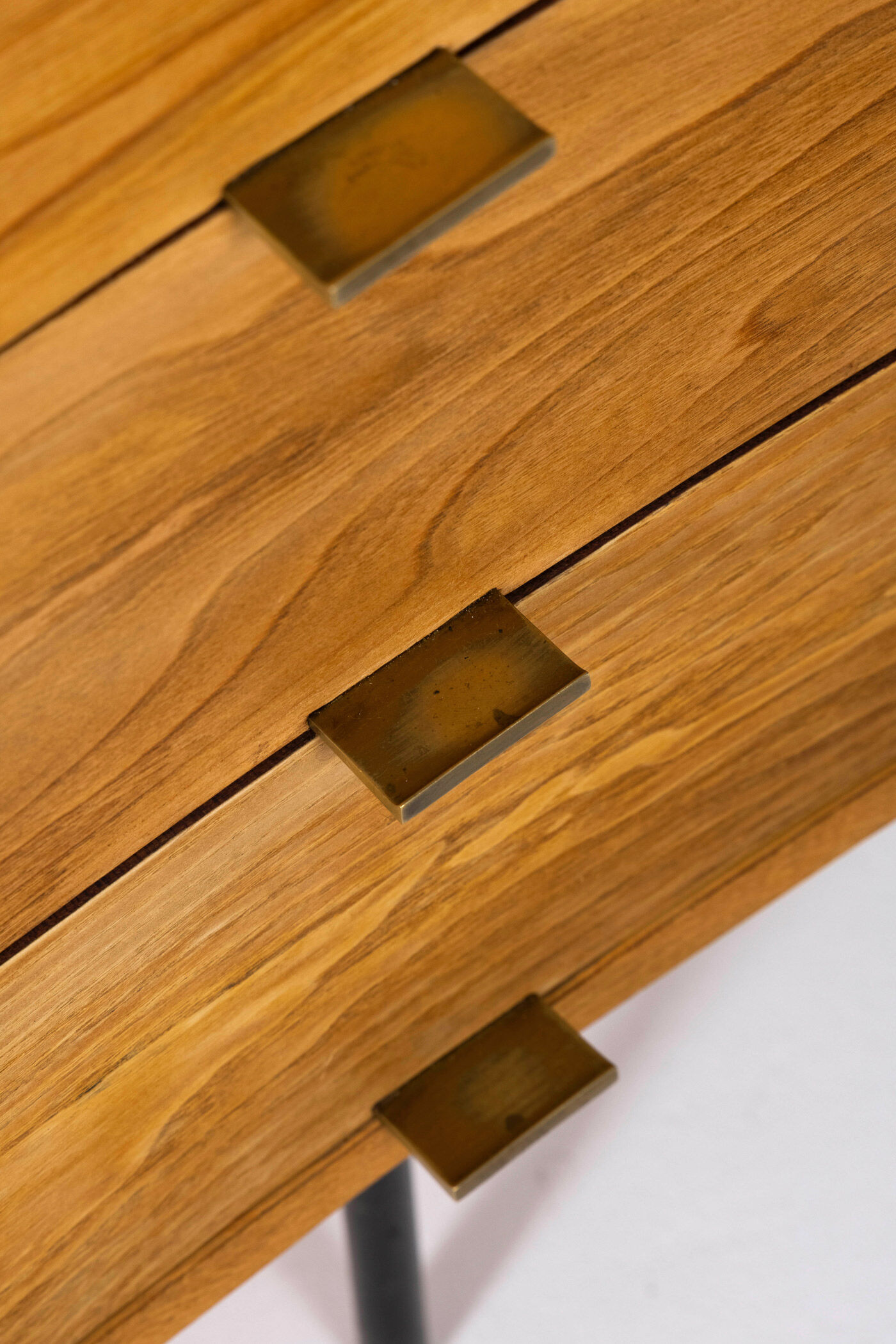 Bureau en bois et verre par Jean René Picard, 1960s