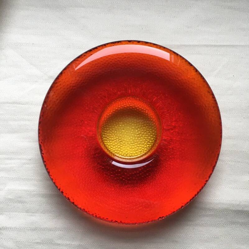 Nappi Vintage Candle Holder Iittala Red
