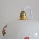 Opaline hanging decorated with roses, 60s, vintage