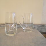 2 bohemian crystal mugs