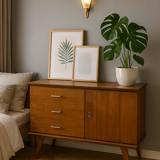 Vintage oak sideboard from the 60s