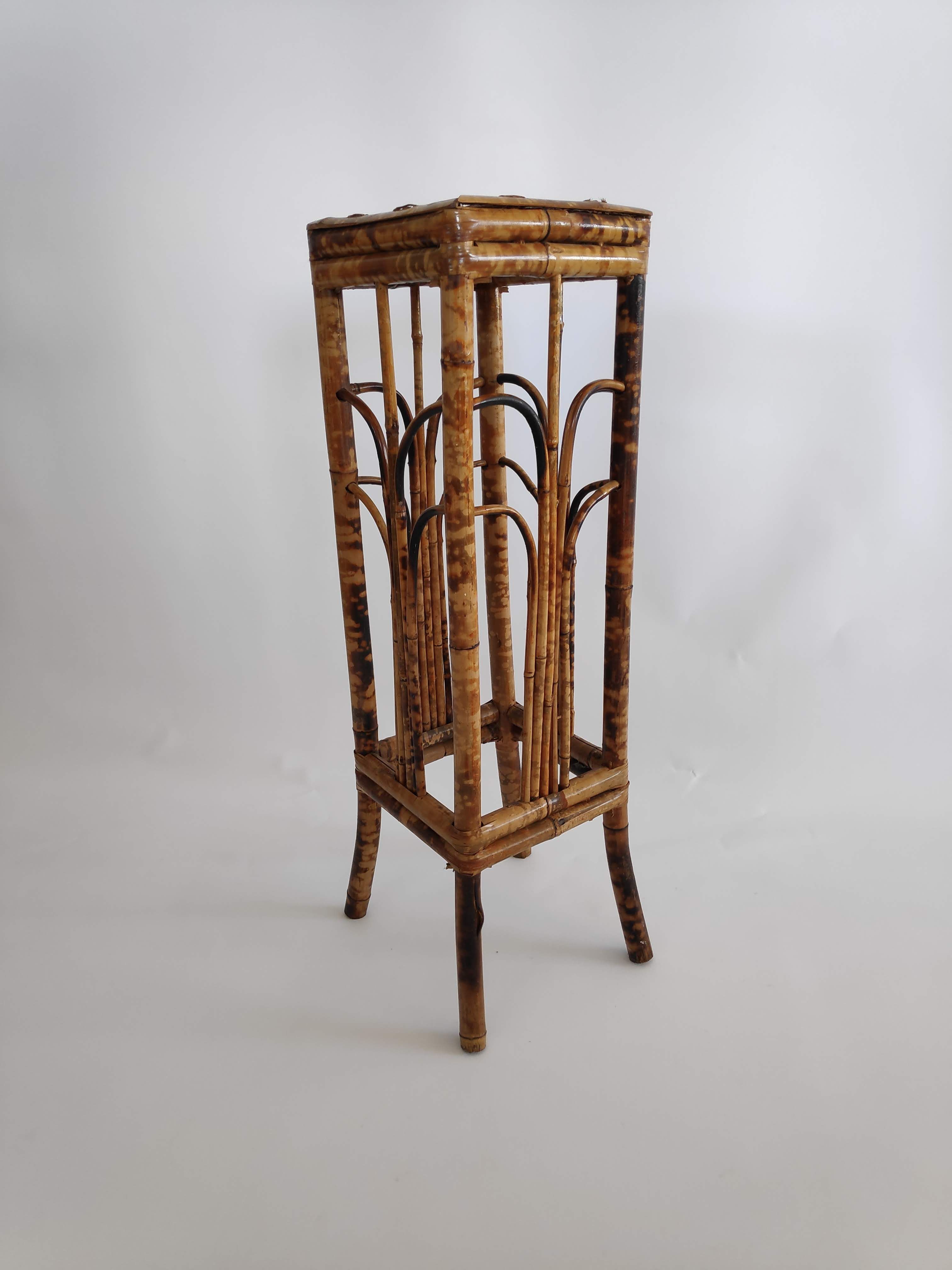 Bamboo plant holder from the years 60