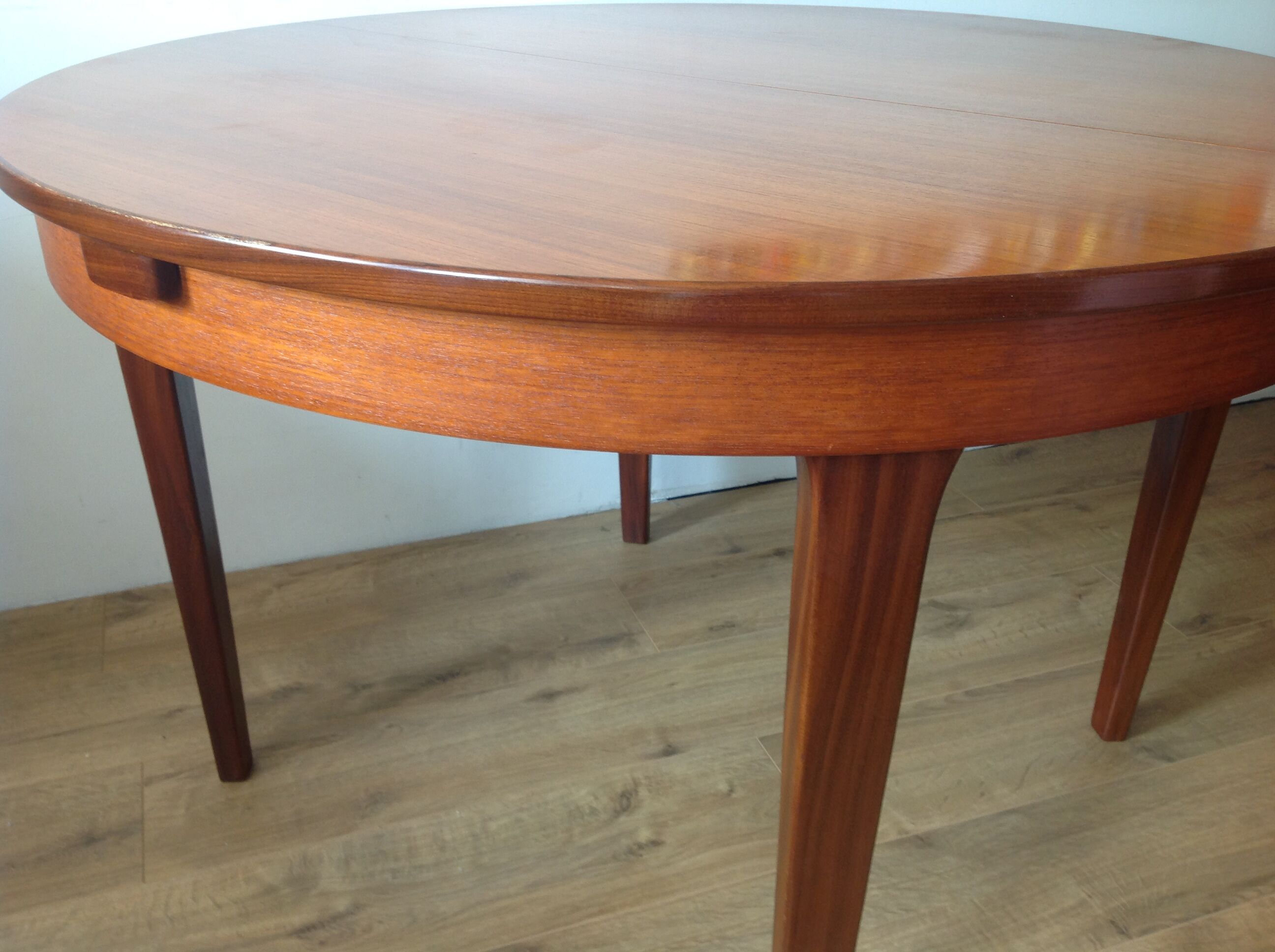 Scandinavian teak round table