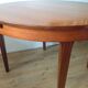 Table ronde teck scandinave