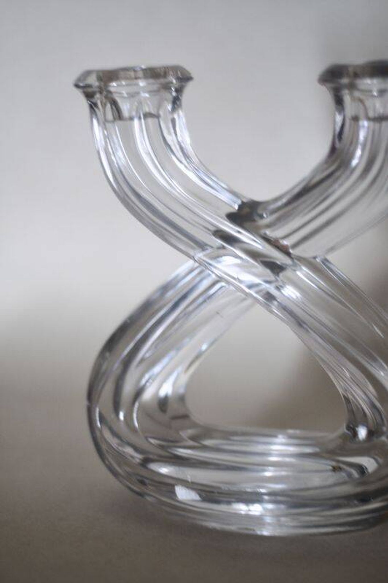 Bougeoir en cristal de Vannes