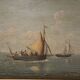 Tableau "Return to Port", oil on panel, signed Gilbert – Late 19th century