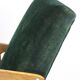 Fauteuil vintage en velours vert, années 1970