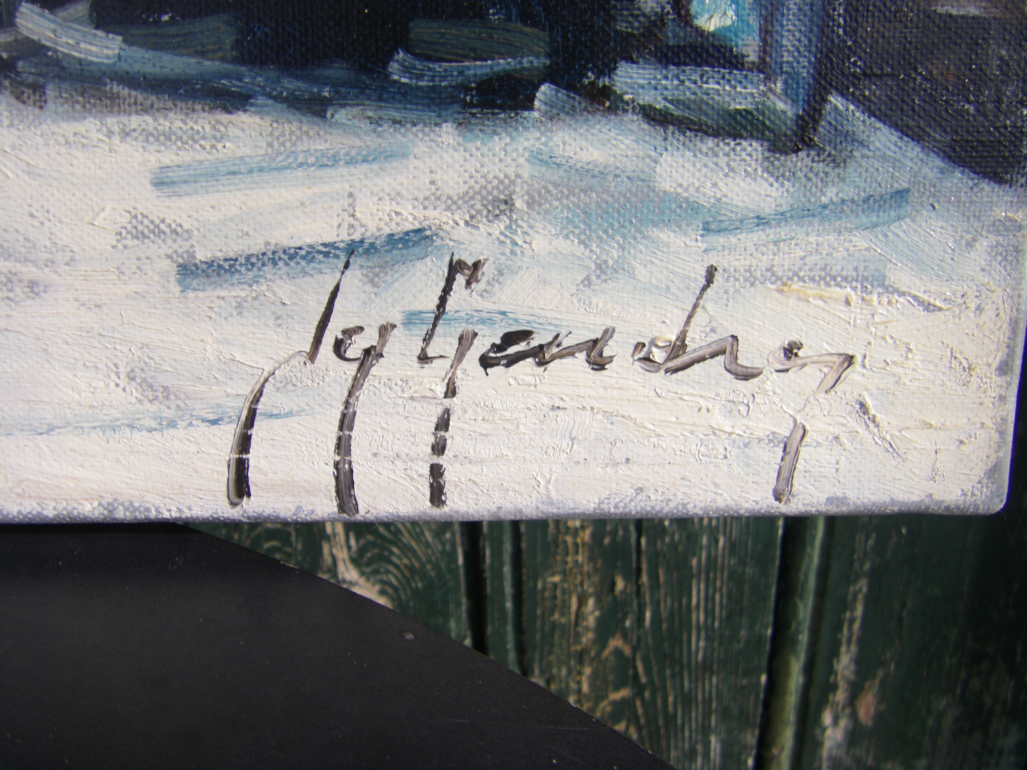 Painting "village scene"