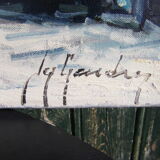 Painting "village scene"