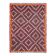 1970s Vintage Turkish Oushak Handmade Wool Cotton Red Runner Rug 161x214