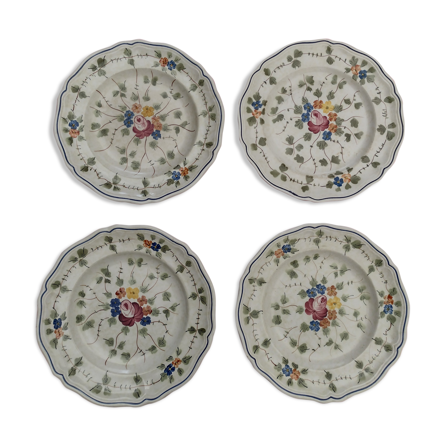 4 longchamp plates