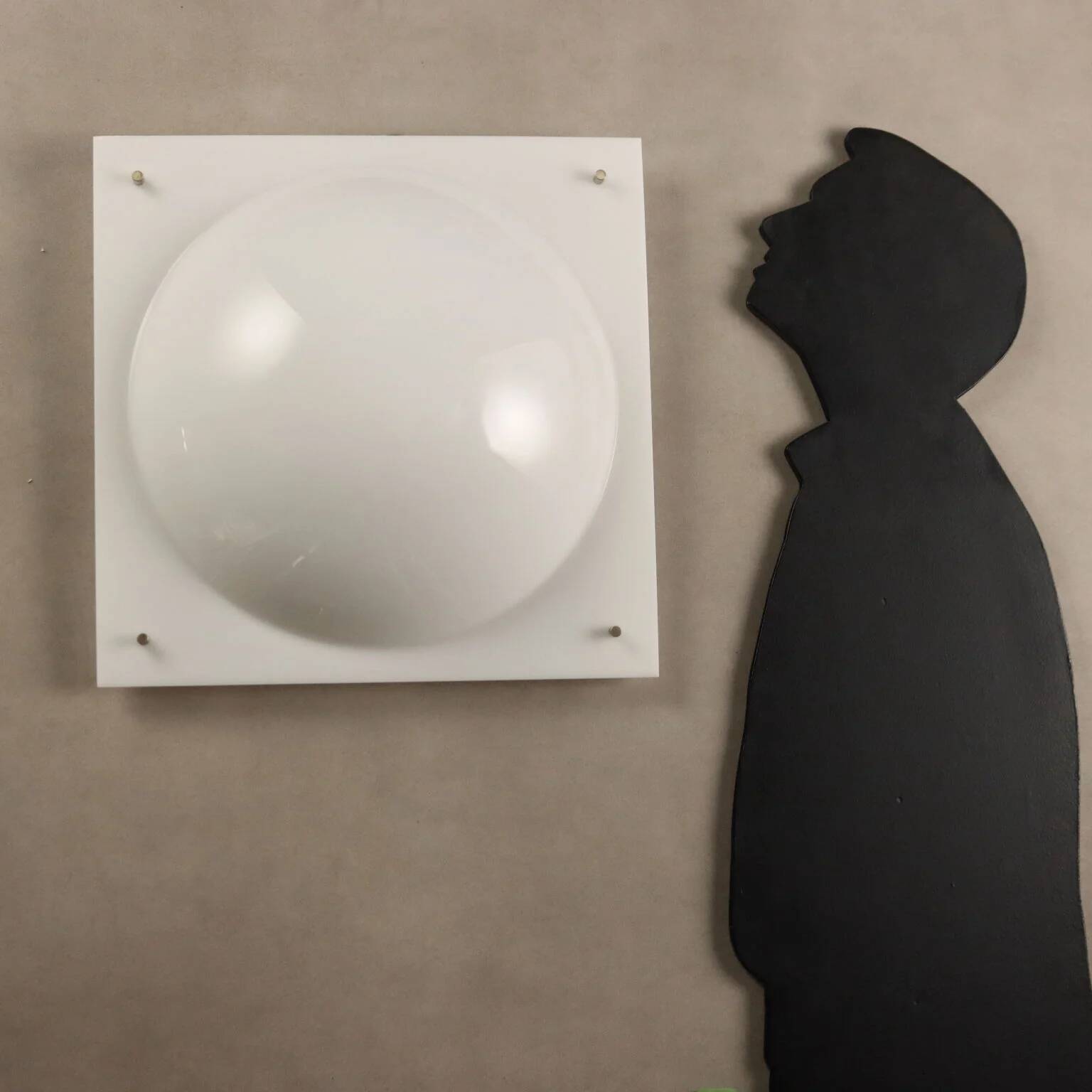 Vintage ceiling light O-Luce 199-B, design by Giuseppe Ostuni, Italy, 1950s.