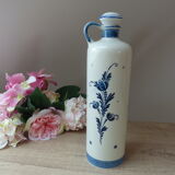 Bouteille delf blue hollandais avec bouchon de liège