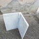 Vintage white Carrara marble coffee table