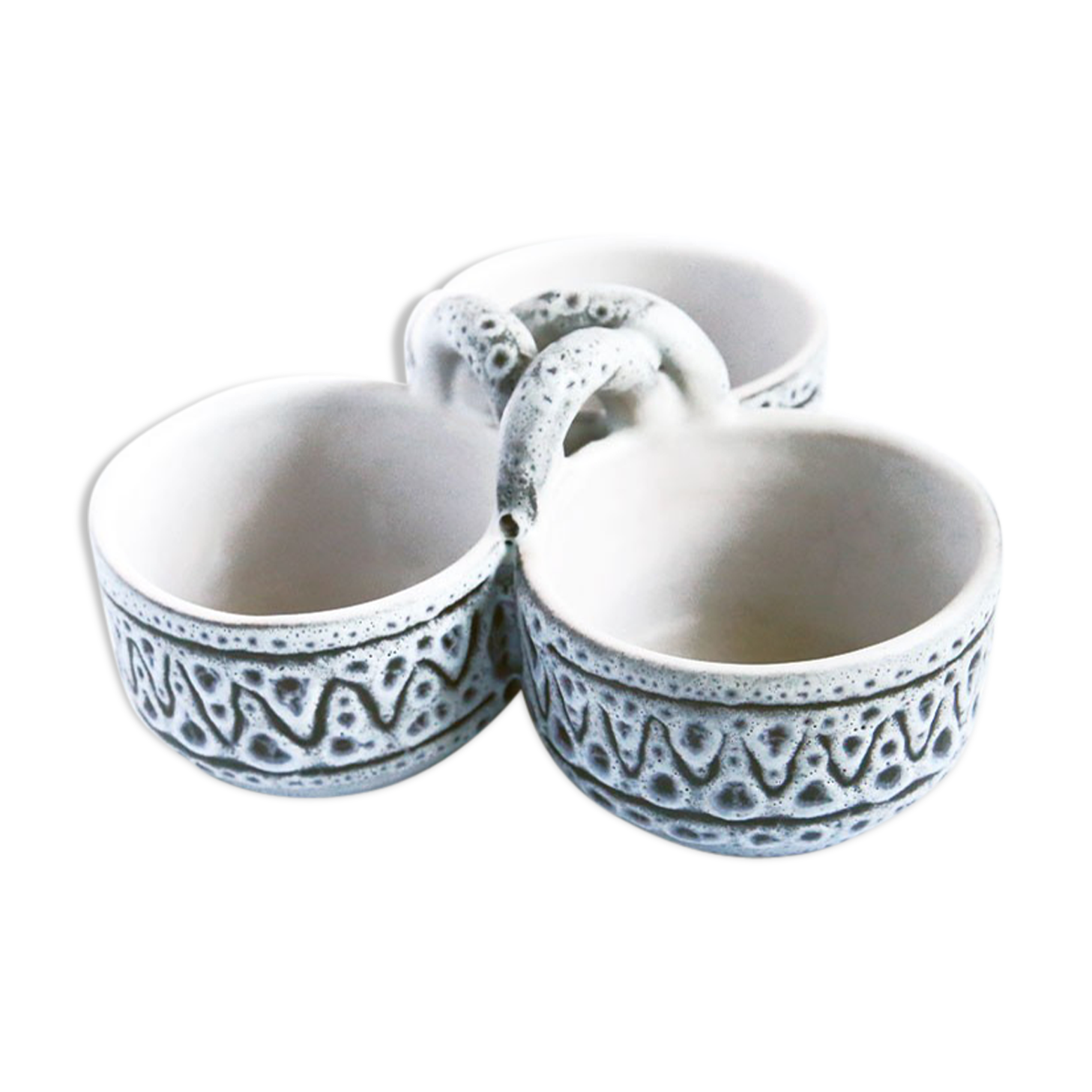 Coupelle servant 3 compartments of Jean Austruy, Vallauris