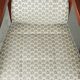 In very good condition Art Deco design dining chairs with fabric upholstery