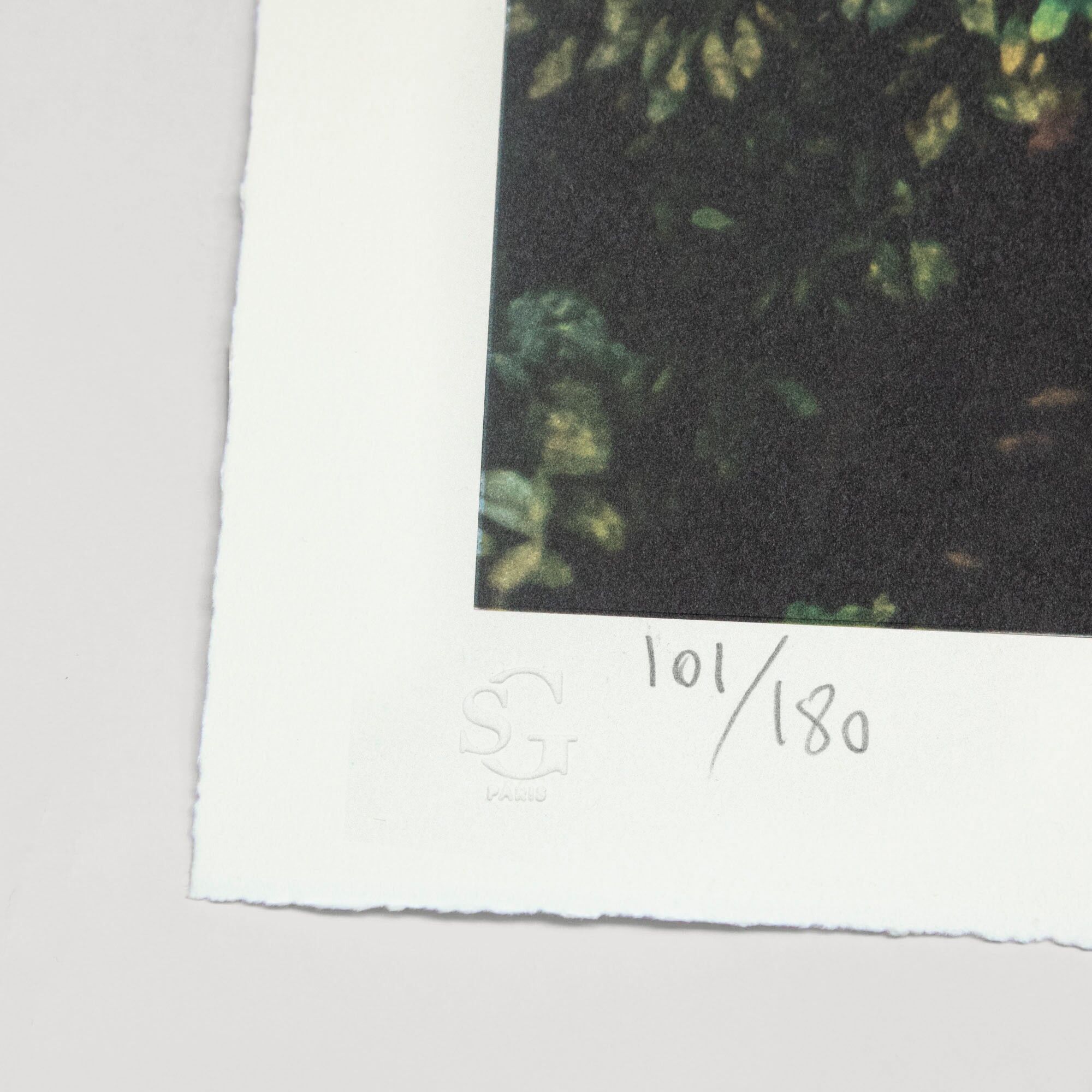 Jr, finding hope, night view, paris, france, 2020, unframed lithograph