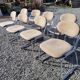 Set of 8 vintage office chairs