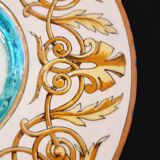 Italian faience plate with a female portrait decoration, Renaissance style.