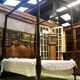 Four-poster bed in late 19th century mahogany